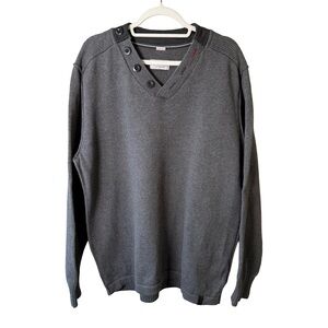 S.Oliver Men's Gray Knit Sweater Size XXL Casual European Fashion Fall Winter